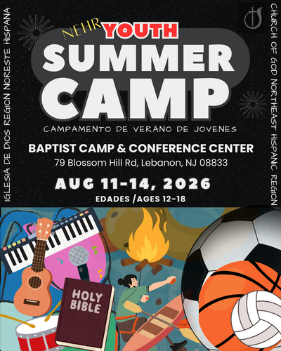 YOUTH SUMMER CAMP: BELIEVE Church of God Northeast Spanish (Ages 12 & 18) poster