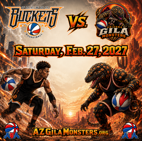 Arizona Gila Monsters vs Tucson Buckets poster