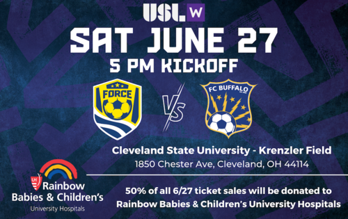 USL W: Cleveland Force SC vs FC Buffalo (6/27/26) poster