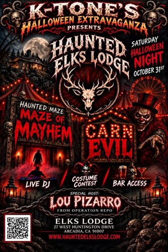 K Tones Halloween Extravaganza Presents: Haunted Elks Lodge image