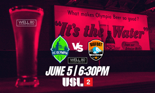 USL TWO | FC OLYMPIA VS  BIGFOOT FC poster