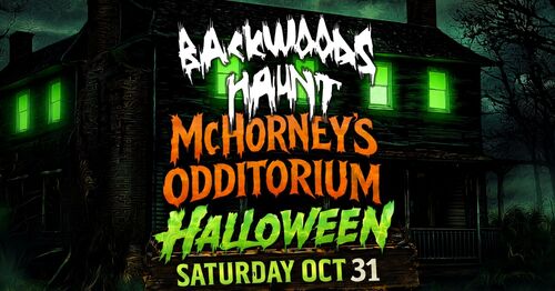 BACKWOODS HALLOWEEN NIGHT   {OCT  31) poster