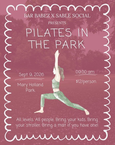 Pilates In The Park poster