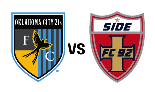OKCFC Reserves vs Side FC 92 OKC poster