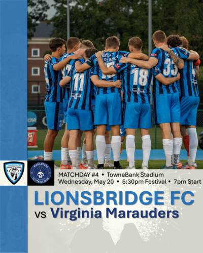 Lionsbridge FC vs Virginia Marauders (May 20, 2026) poster